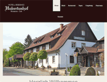 Tablet Screenshot of hotelhubertushof.de